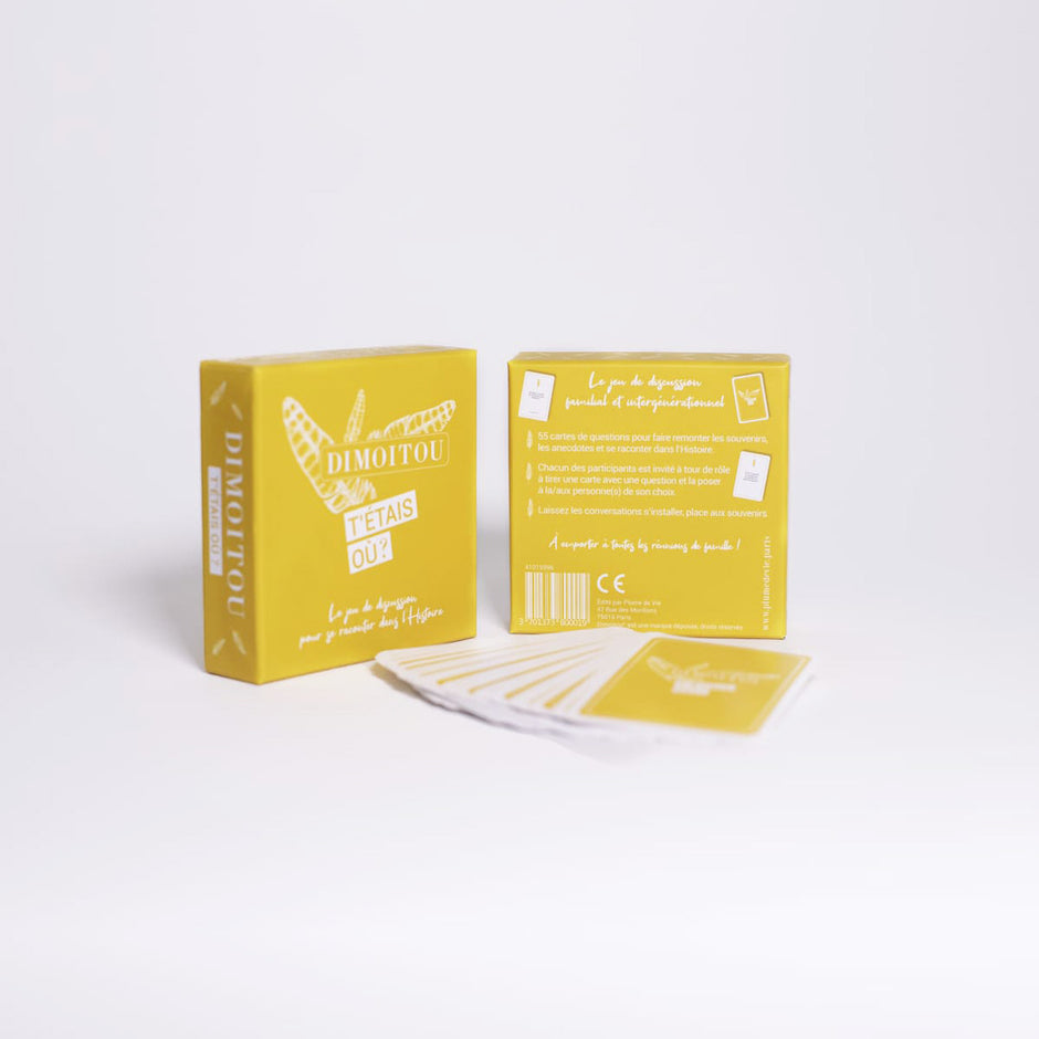 Le jeu de cartes Dimoitou «T’étais où?»